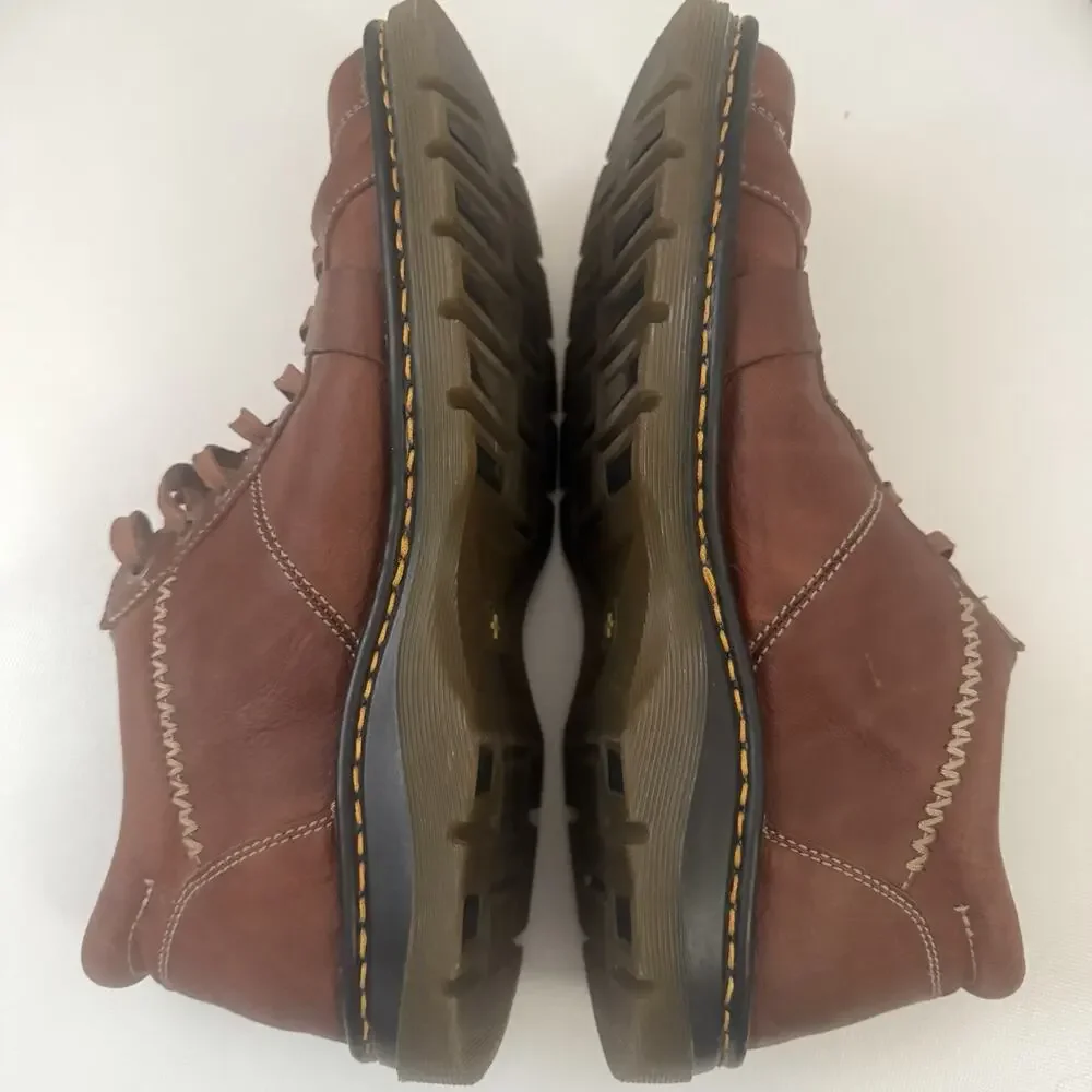Vintage Doc Dr Martens Brown Oxford Keith Chunk Shoes Grunge Heritage Y2K US 12